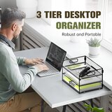 MAILAIN 3-nadstropni kovinski organizator za dokumente A4 | Shoptok.si