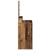  Toaletni stol s LED svjetlima - stari drvo 50x41x135 cm | shoptok.hr