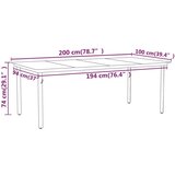  7-dijelni vrtni blagovaonski set crni | shoptok.hr