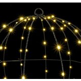vidaXL Žogica med 192 LED 2 pcs Toplo bela 40 cm Kovina | Shoptok.si