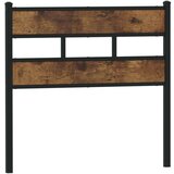  Posteljno vzglavje dimljeni hrast 80 cm železo/inženirski les, (21532709) | Shoptok.si