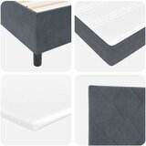  Krevet s opruga kutije Tamno siva 160 x 200 cm Baršun | shoptok.hr