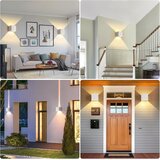 FUPE Komplet 2 LED zunanjih/notranjih stenskih svetilk z nastavljivim kotom svetlobnega snopa | Shoptok.si