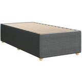 vidaXL Krevet s oprugama i madracem tamnosivi 90 x 190 cm od tkanine | shoptok.hr