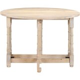  Blagovaonski stol okrugli 110 x 76 cm od masivnog drva manga | shoptok.hr