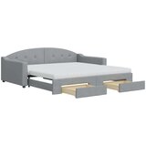vidaXL Dnevni krevet na razvlačenje svjetlosivi 100x200 cm od tkanine | shoptok.hr