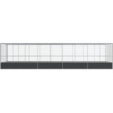 Kavez za ptice s produžetkom srebrni 932x307x212 cm čelični | shoptok.hr
