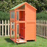 vidaXL Kućica za ptice smeđa 97 x 81 x 152 cm od masivne borovine Cijene