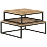  Komplet klubskih mizic 2 kosa trden mangov les, (20712723) | Shoptok.si