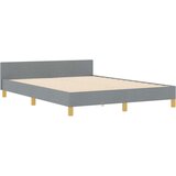 vidaXL Postelja Svetlo Siva 140x190 cm Tkanina, (22049598) | Shoptok.si