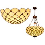 Brilagi Tiffany vitražni luster na lancu IVORY SMOOTH 3xE27/60W/230V Ø 50 cm | Eponuda.com