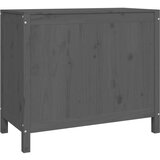 vidaXL Kutija za rublje siva 88,5 x 44 x 76 cm od masivne borovine | shoptok.hr