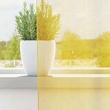 Voile zavjese s petljama 2 kom žute 140x175 cm | Shoptok.si