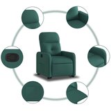  Naslonjač na podizanje od tkanine tamnozeleni | shoptok.hr