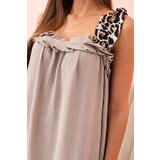 Kesi Włoski Women's dress with leopard print straps fango | shoptok.hr