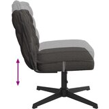 vidaXL Okretna uredska stolica Tamno siva kovrčava tkanina nalik vuni | shoptok.hr