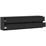 TV ormarić s LED svjetlima crni 180x34x50 cm konstruirano drvo | shoptok.hr