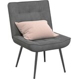  Stolica za opuštanje tamnosiva 64x74x84 cm baršun | Eponuda.com