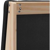  Tapecirani uzglavlje Crna 75 cm Čvrsto borovo drvo | shoptok.hr