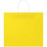  Papirnate vrećice 250 kom s ručkama žute 32x22x28 cm | shoptok.hr