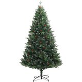  Umjetno božićno drvce sa šarkama i crvenim bobicama 150 cm | shoptok.hr