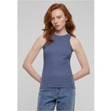 UC Ladies Women's Racer Back Rib Tank Top - Blue