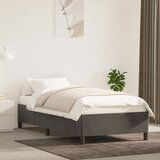 Maison Chic Posteljni okvir - Enojna postelja - Postelja za odrasle brez vzmetnice temno siv 90x190 cm žamet-J7921, (21768137) | Shoptok.si