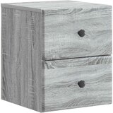  Stenski nočni omarici s predalom Siva Sonoma 34,5 x 33 x 40 cm, (5000233383) | Shoptok.si