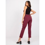 Italy Moda Trousers-DHJ-SP-2259.42P-burgundy | Shoptok.si