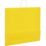  Papirnate vrećice 50 kom s ručkama žute 54x15x49 cm | shoptok.hr