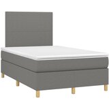  Krevet s oprugama i madracem tamnosivi 120 x 200 cm od tkanine | shoptok.hr