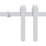 Mini set za klizna vrata ormarića ugljični čelik bijeli 183 cm | shoptok.hr