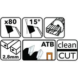  Karbidna lista pile za drvo 255x30 80z TDD-255x30x80Z | shoptok.hr