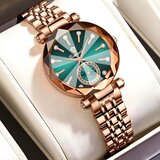 Binbond Ženska ura BC - 41272 - Zelena / Zlato-roza | Shoptok.si