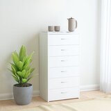 vidaXL komoda s 6 predali bela 50x34x96 cm iverna plošča Cene