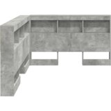  Skladišno uzglavlje Beton siva 120 cm Konstruirano drvo | shoptok.hr