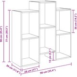  Kreveta Staro drvo 90 x 30 x 90 cm | shoptok.hr