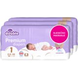 Violeta pelene PREMIUM COTTON Double Care sa maramicama Water veličina 1 newborn XXL 3pack, mjesečno pakiranje | shoptok.hr