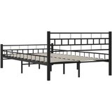  Posteljni okvir črn jeklen 120x200 cm, (20645012) | Shoptok.si