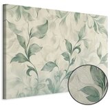  Slika - Watercolor Botanical Motif Delicate Green-Beige Leaves 90x60 Premium Print | shoptok.hr
