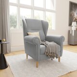Ropez Svetlo siv fotelj z naslonom Swan – | Shoptok.si