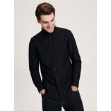 Reserved srajca slim fit - črna | Shoptok.si