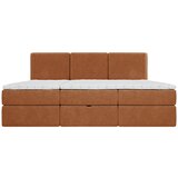 MID.YOU DRUŽINSKA POSTELJA 270 cm x 200 cm , les, tekstil, leseni material terakota | Shoptok.si