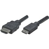 Manhattan HDMI priključni kabel HDMI-A vtič\, HDMI-mini-C vtič 1.80 m črna 304955-CG #####4K UHD HDMI kabel, (20410805) Cene
