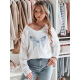 DStreet Bluzka damska one size oversize FLOFLY biała Cijene