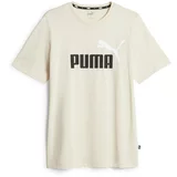 Puma Tehnička sportska majica 'Essentials' crna / bijela / prljavo bijela