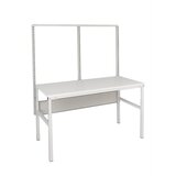Treston Podporniki iz štirioglatih cevi, višina 1300 mm, za širino 1800 mm, svetlo sive barve | Shoptok.si