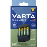 Varta Polnilnik ECO CHARGER, vključno s 4 polnilnimi baterijami AA (2100 mAh), od 4 kosov Cene