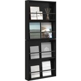  Polica za časopise s policom 2 pcs Crni hrast 60 x 12 x 70 cm | shoptok.hr