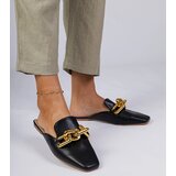 Gemre Black flip-flops with chain Hickory | Shoptok.si
